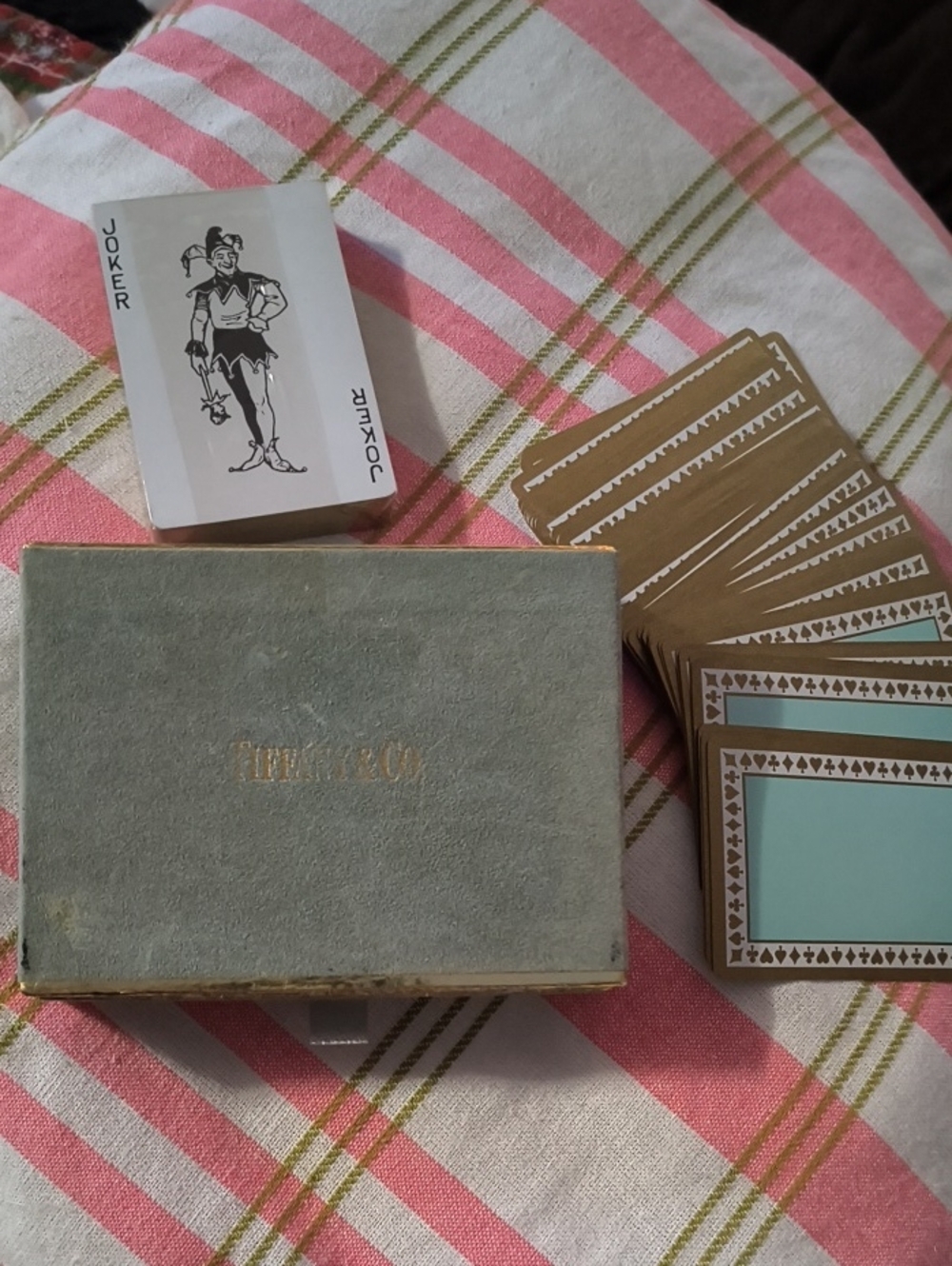 Tiffany & Co. Playing Card Set in Light Blue, Green and Gold 💚🍏💚